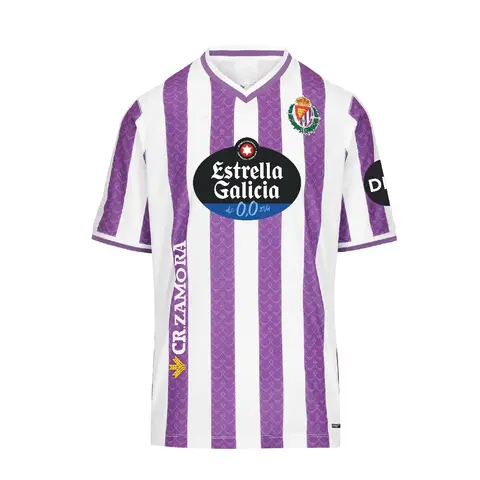 Real Valladolid 2025 Home and Away Football Jerseys 3D Printed Short Sleeved Sports T-shirt Same for Adults and Children
