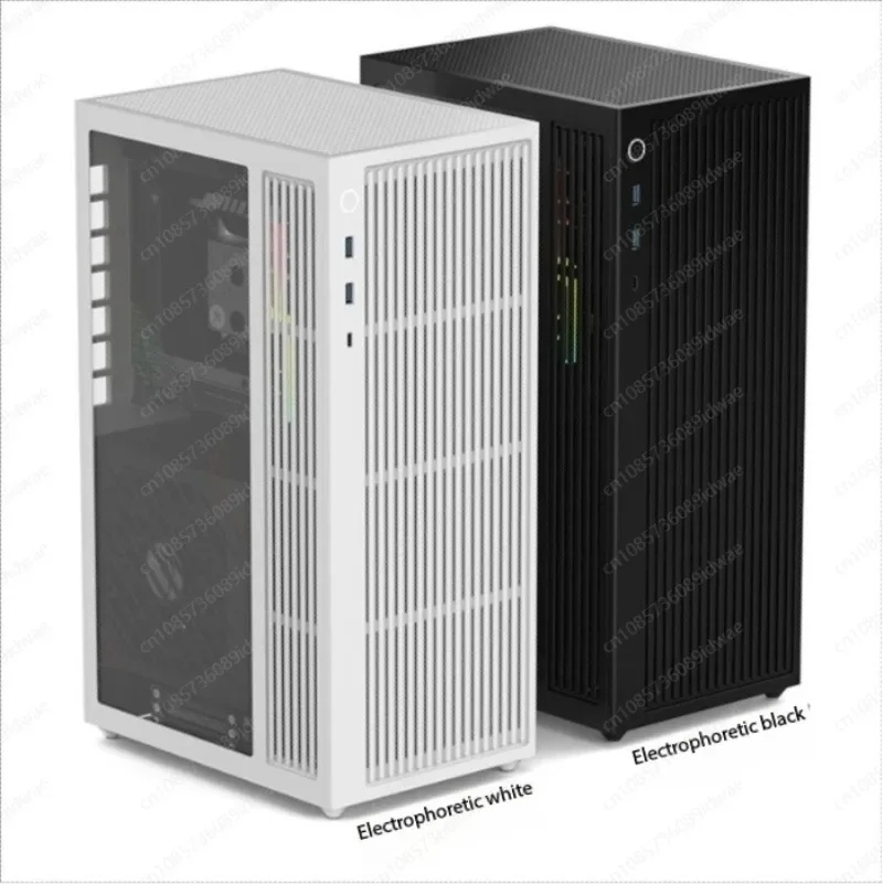 LZmod LS-360 V2 water-cooled vertical ITX chassis, unique display supports 40 series graphics card ATX power supply