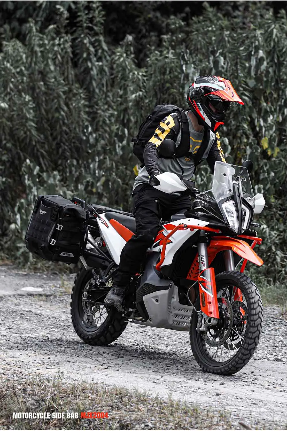 Rhinowalk 35L Wasserdichte Motorrad-Satteltasche mit Schnellverschluss und MOLLE-System-Schlossloch für Abenteuerreisen – Detail 3