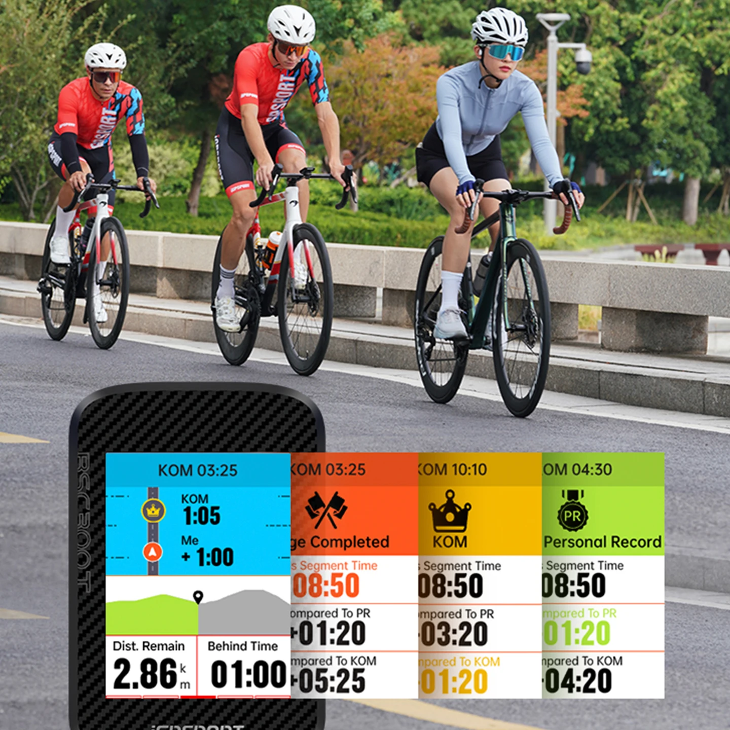 Igpsport-自転車用ワイヤレスコンピューター,GPSナビゲーション,スピードメーター,ケイデンスセンサー,防水IPX7,バイクコンピューターbsc300