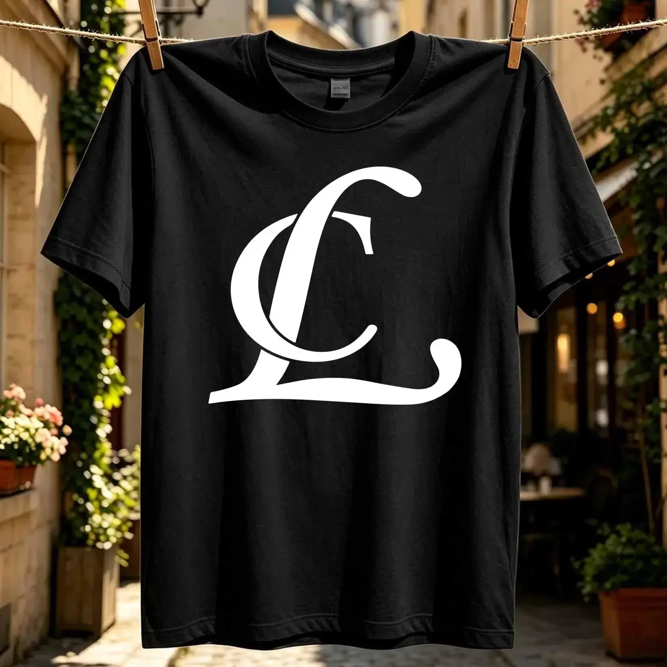 washed T Shirt CL 2NE1 vintage Washed Top For Everyday Wear Soft fashion graphic Slightly homme Comfortable designer clothes