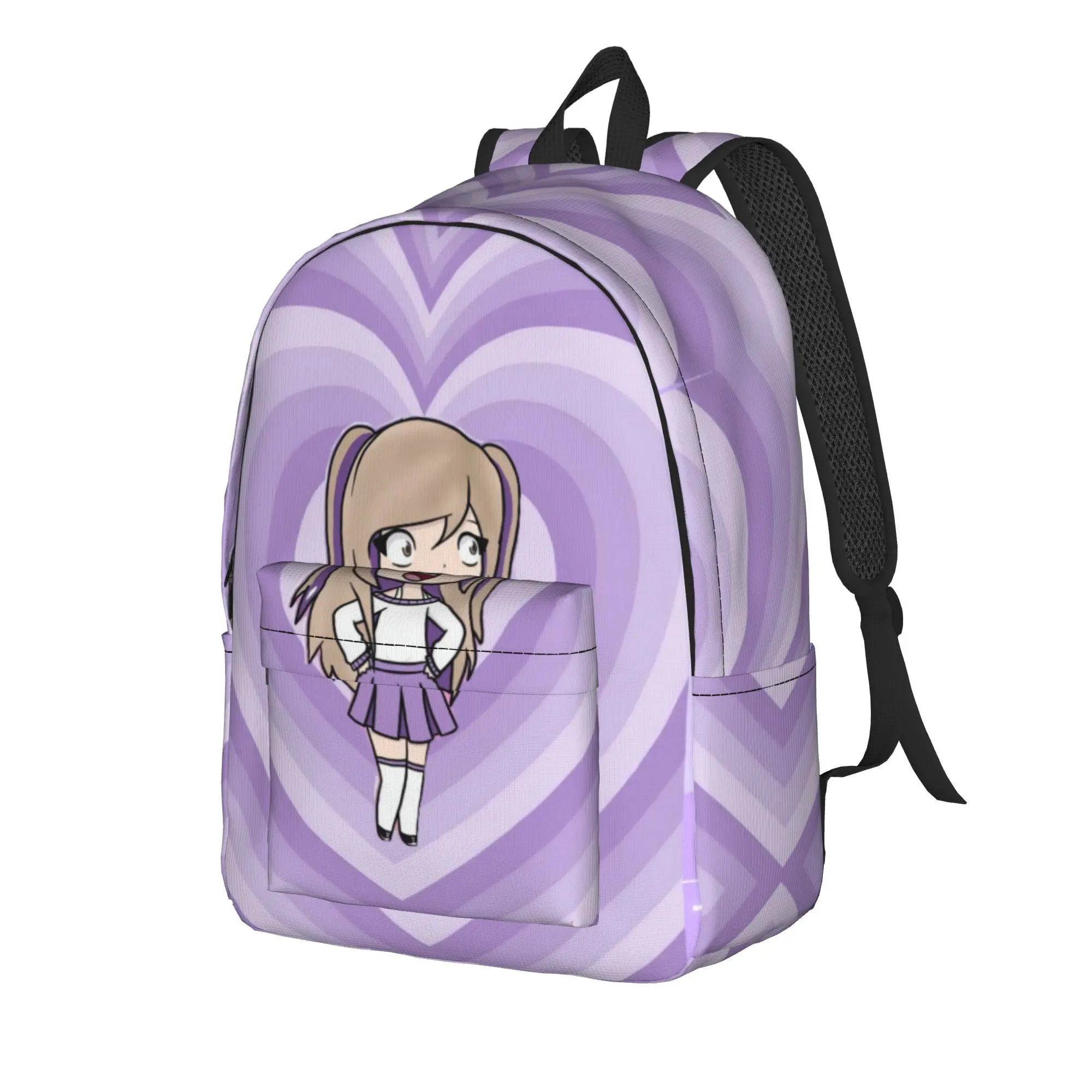 Purple Star Badge Lyna Vallejos(1) Backpack  Workout Backpacks Girl Pretty High School Bags Design Pattern Rucksack