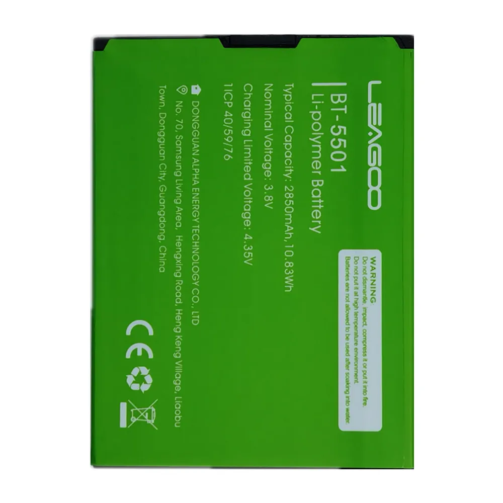 Leagoo-スマートフォン用の充電式バッテリー,BT-5501,m9,m9,m10,m 10, 2850mah,100% オリジナル,新品