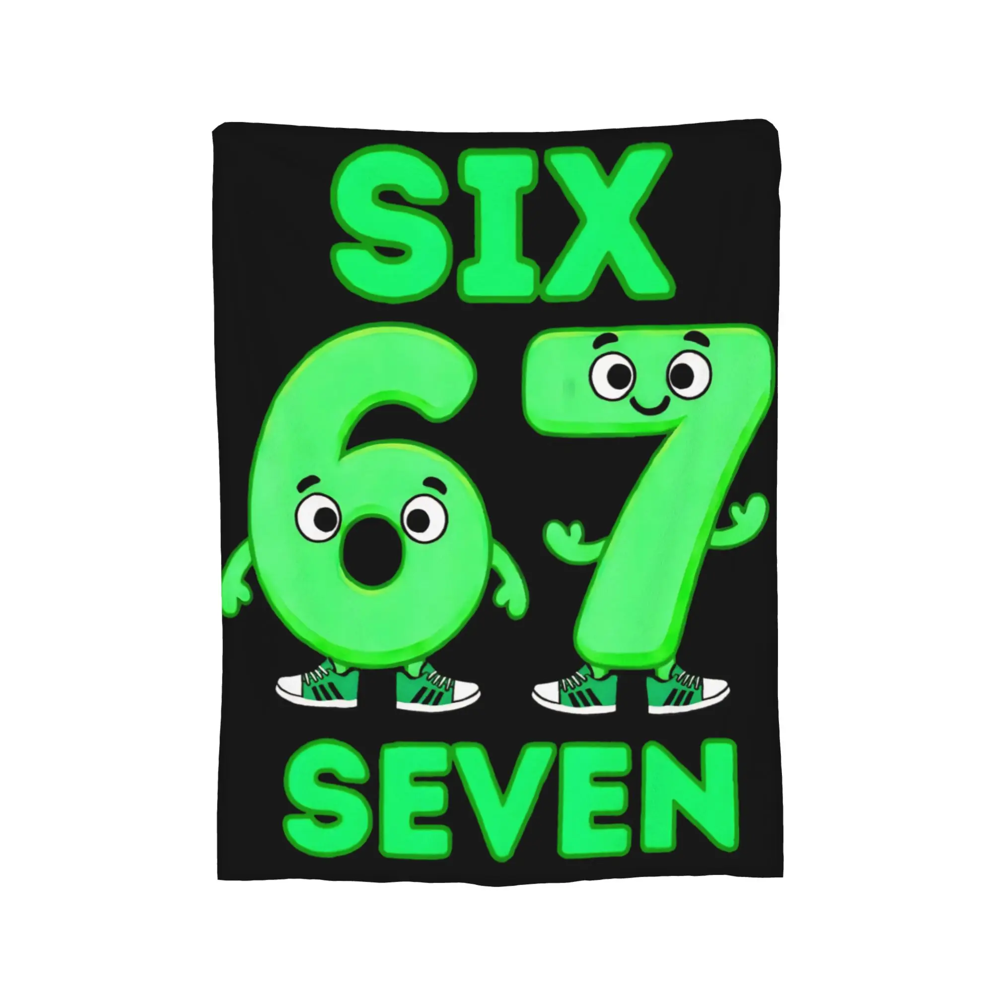 Customize 67 Six Seven 6-7 Funny Italian Brainrot Blanket Super Soft Cozy Throw Blankets for Sofa Multiple Sizes Throws And Blan