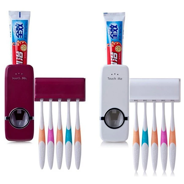 

Automatic Toothpaste Dispenser Family Toothbrush Holder Set