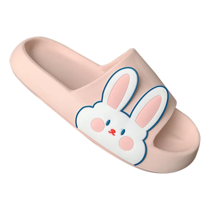 Lovely Soft Cute Rabbit Home Slippers Female Summer 2022 New Student Ins Antiskid Thick Sole Indoor Household Bath Slipper