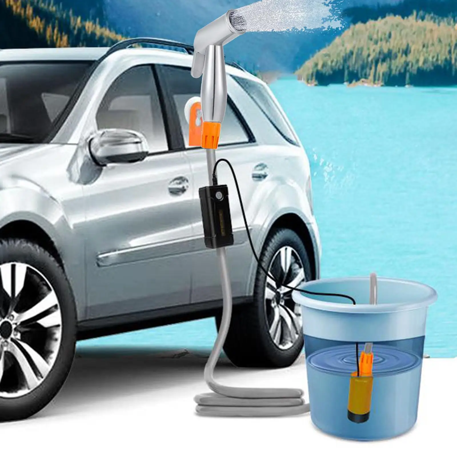 

Portable Shower Camp Shower Camping Shower for Beach Backpacking Car Washing