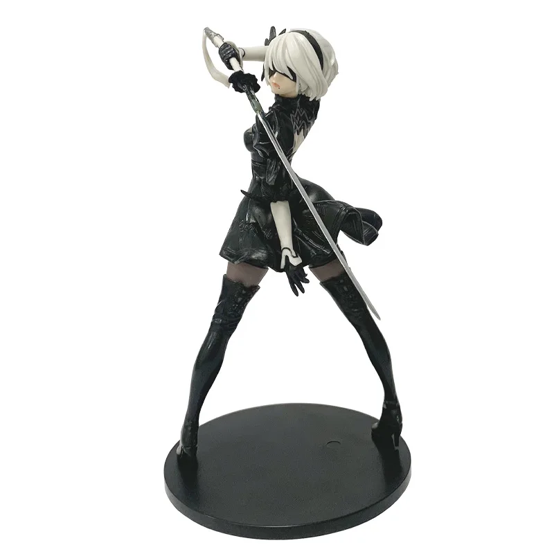 2025 ใหม่ที่ขายดีที่สุด NIER: automata Yorha A2 ประเภท 2B 9S PVC Anime Action Figure Collection ตกแต่งอะนิเมะการ์ตูนรุ่น