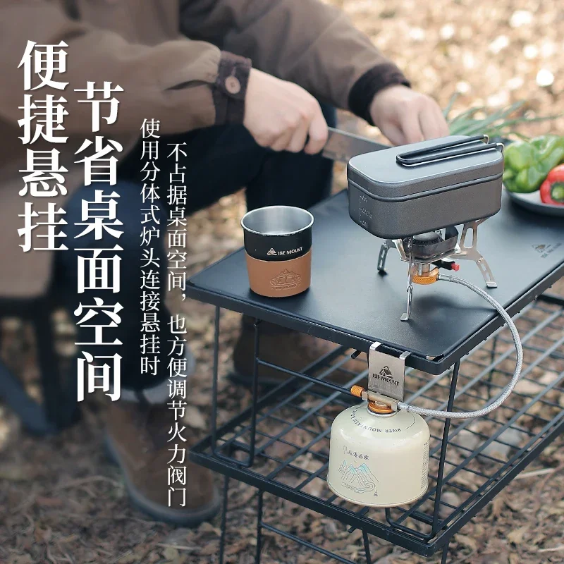 Egg roll table gas tank hook outdoor camping accessories long gas cylinder flat gas tank table edge bracket hook