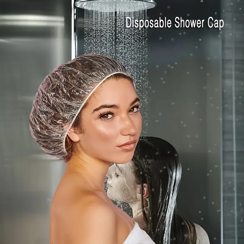 Disposable shower cap Women\'s waterproof hair mask cap for home bath thickened smoke proof Easy to use without electricity