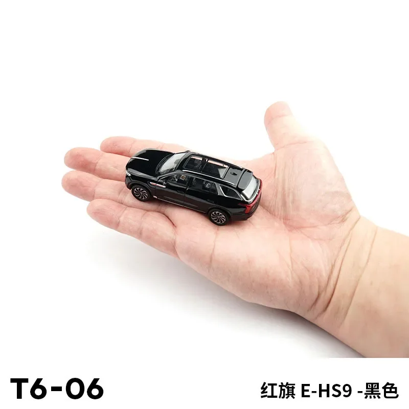 Diecast 1:64 Scale Hongqi E-HS9 T6-06 T6-12 Simulation Alloy Car Model Static Display Collectible Toy Gift Decration Souvenir