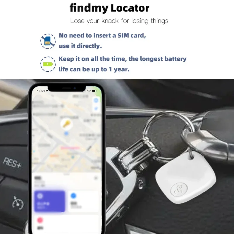 جهاز تتبع صغير بنظام تحديد المواقع AG جهاز مكافحة خسر الأمتعة المفاتيح مكتشف Ios توقيع Findmy الحيوانات الأليفة البحث الهاتف المحمول