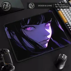 Glittering EyesAnime Mouse Pad Custom Tempered Upgraded Smooth FPS Esports Desk Mat Gaming Keyboard Accessories