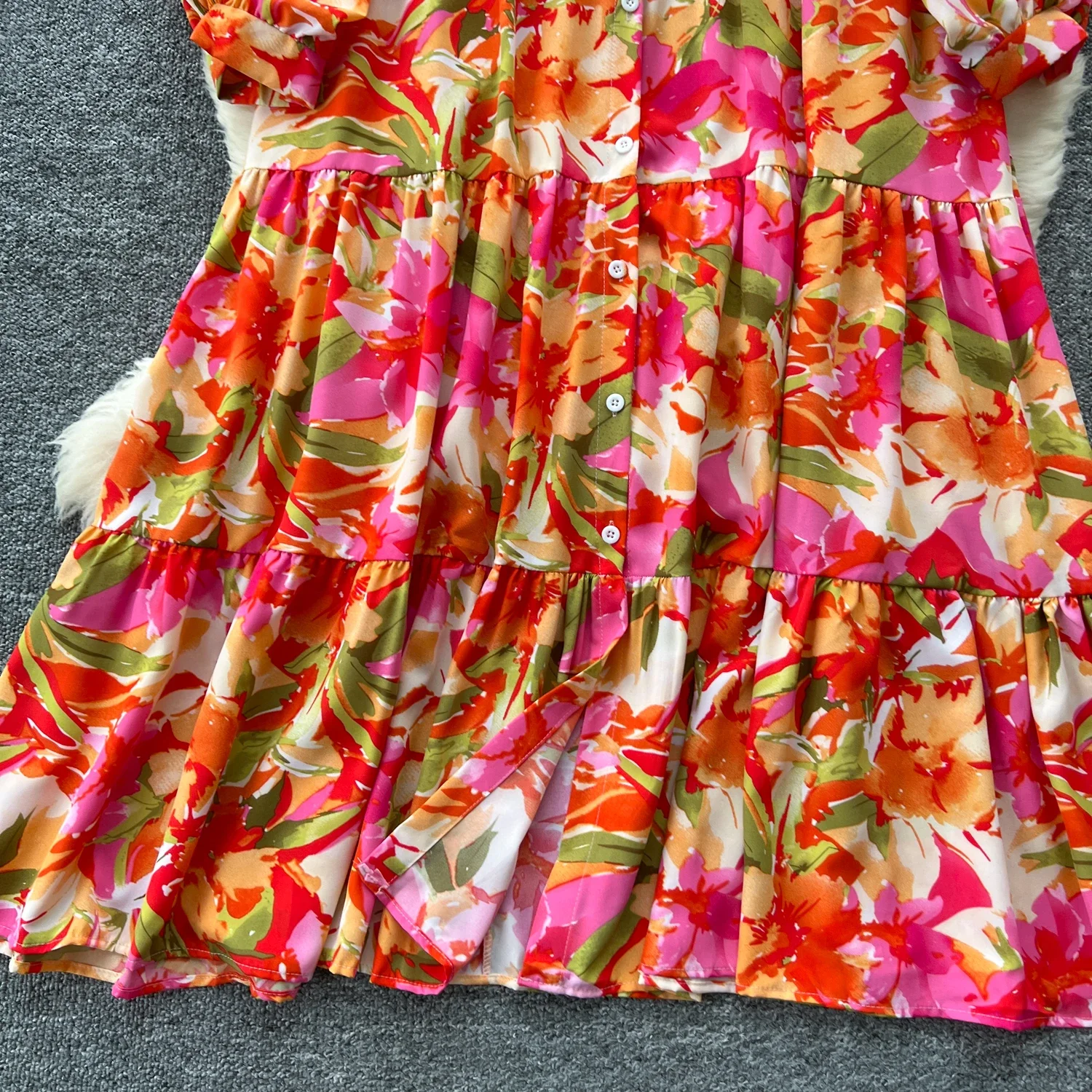 فستان نسائي كلاسيكي بأكمام طويلة بصدر واحد ، ياقة أنيقة مطوية لأسفل ، أنيقة ، ملابس مسائية ، شارع عالي ، خريف ، شتاء