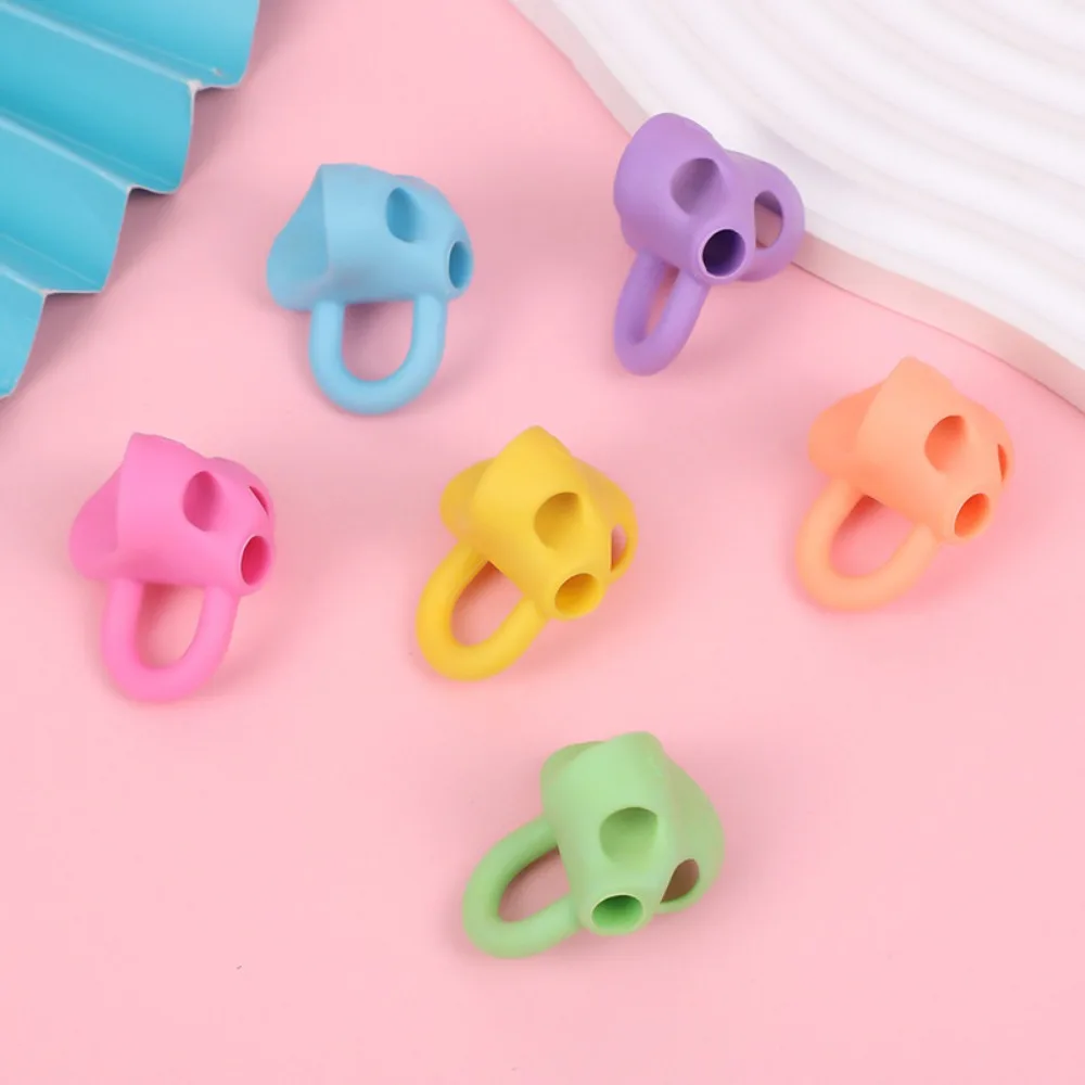 Finger Silicone Pencil Cuffs Child Pencil Adapter Writing Corrector Stationery Aid Grip Posture Correction Device