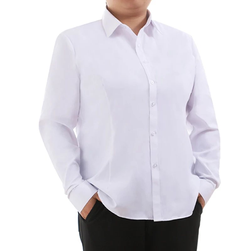 Plus Size Blouse White Shirt Women 2024 Spring Fashion Plus Size Women Clothing Solid Basic OL Womens Tops 4xl 5xl 6xl Blouses