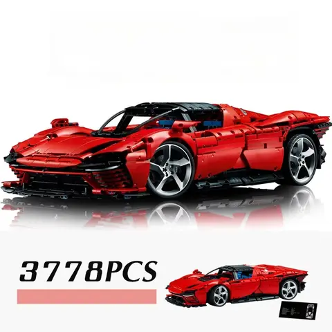새로운 기술 Daytona SP3 Supercar 모델 빌딩 블록 장난감 소년 소녀 생일 선물 성인 휴가 선물