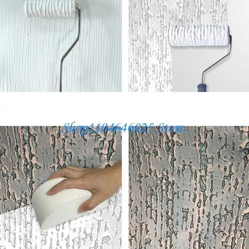 Wall Pattern Roller with Hanging Handle for Decorative Painting