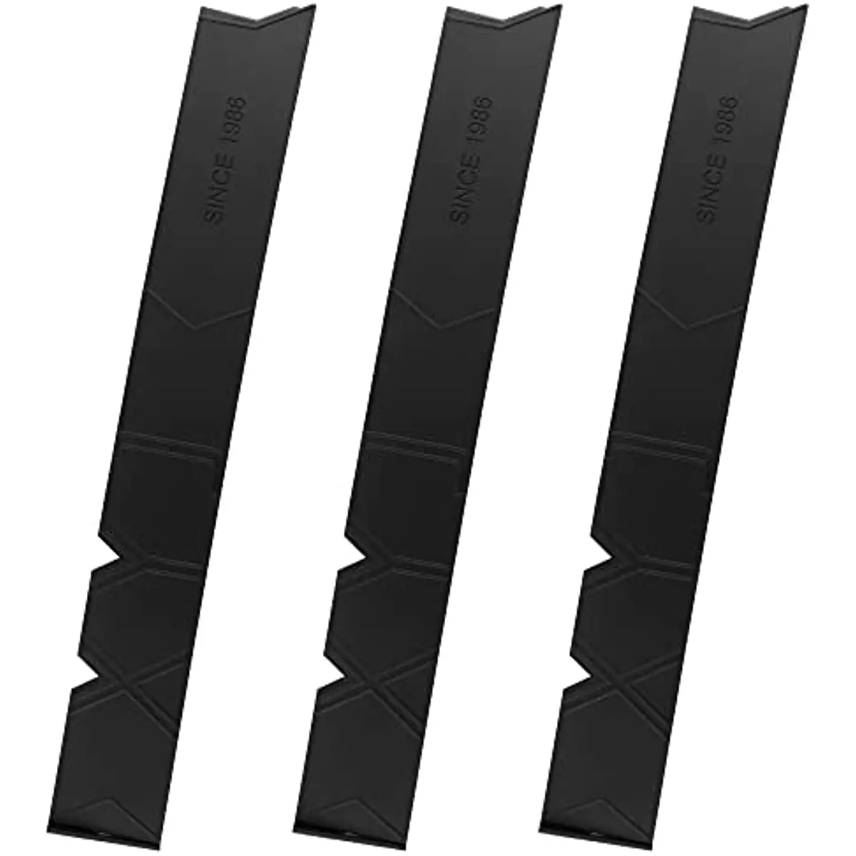 

XYJ 15 Inch Knife Edge Guards 3 Pcs Set For Protecting Blade Plastic Black Durable Knives Cover Case Sleeves(Knife Not Included)