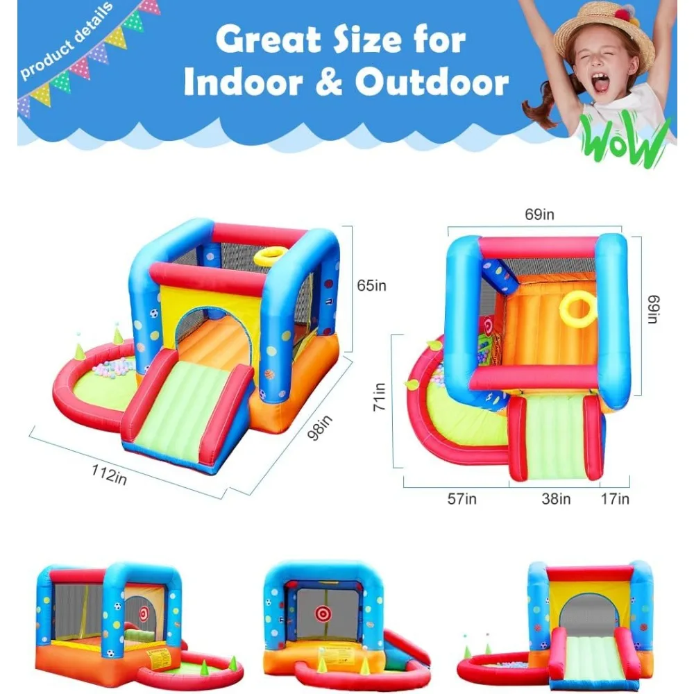Inflatable Bounce House & Water Slide Playset 5