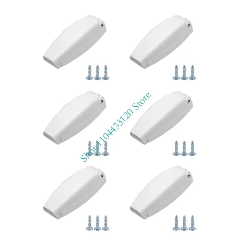 Storage Door Retainer Set of 6, ABS Spring Hardware for Trailer Compartment Access During Loading and Routine Service