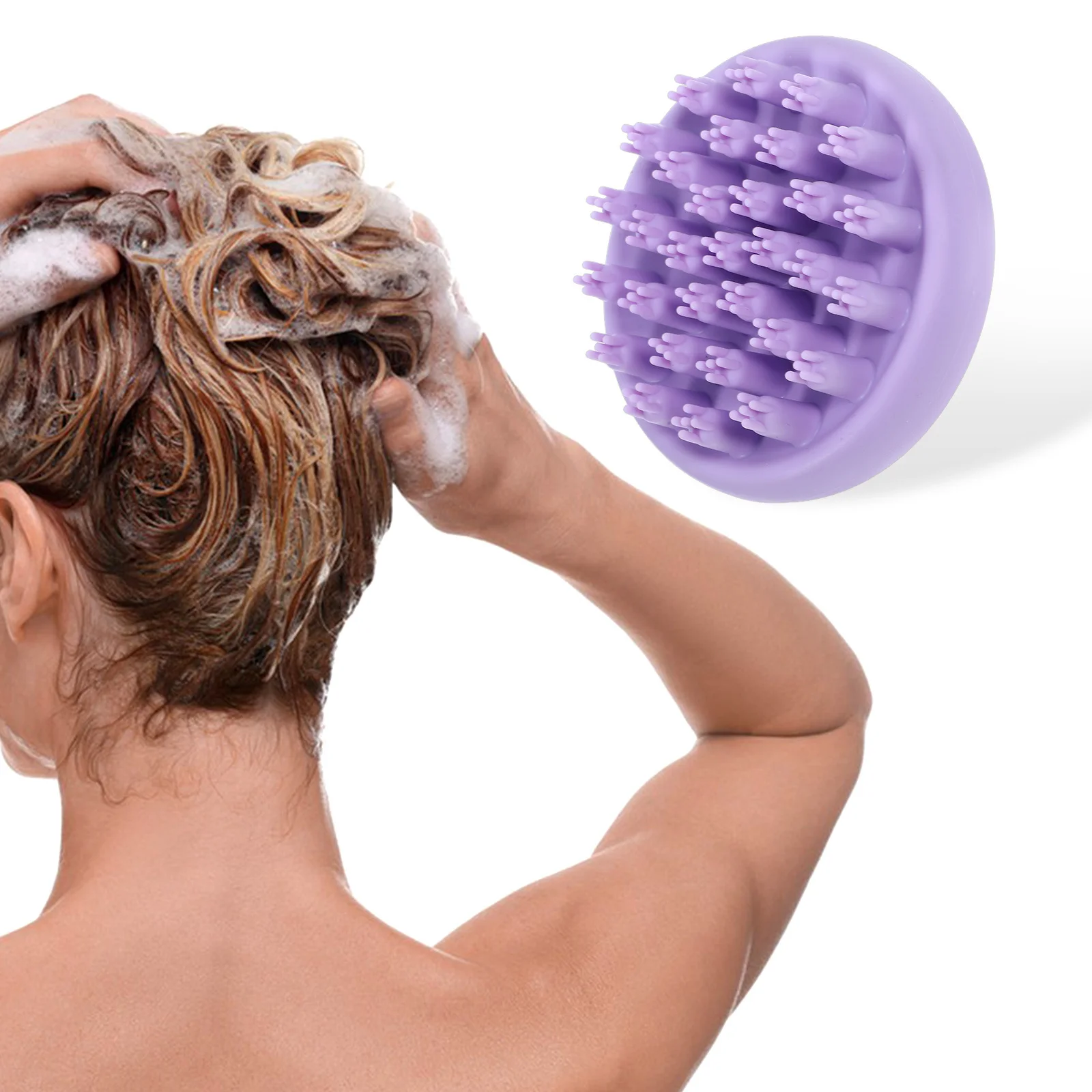 

Scrubber For Washing Hair Scalp Exfoliator Massage Brush Shampoo Bath Tool Shower Hair Care Scalp Massager