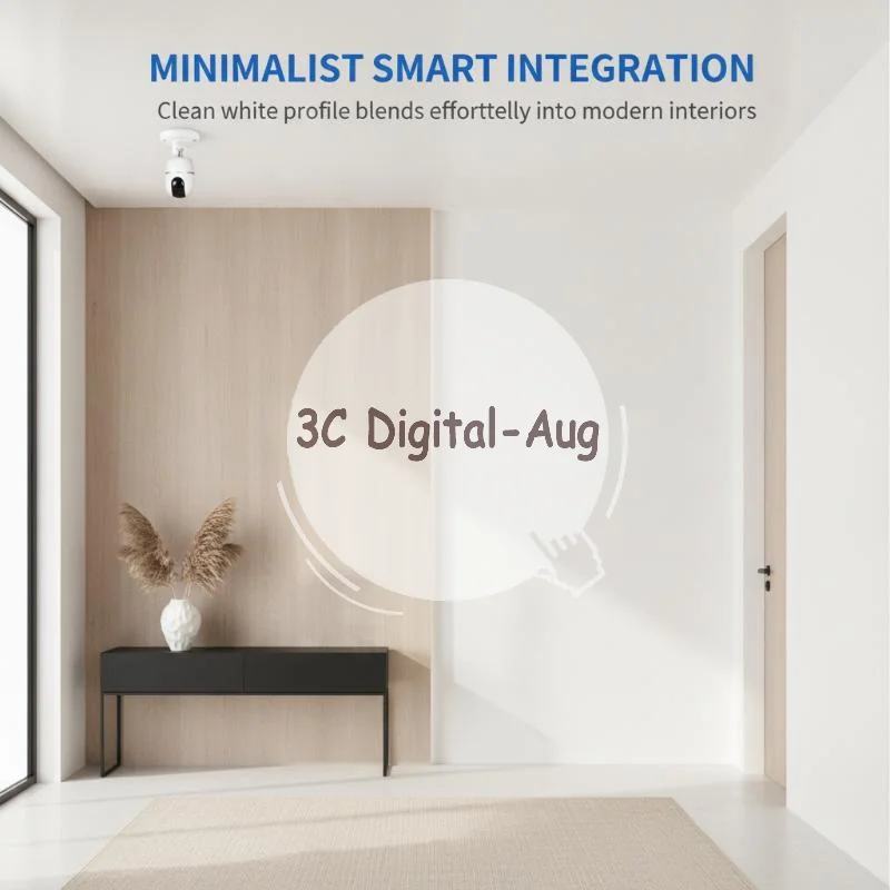 Adjustable Security Camera Wall Mount Bracket No Punch Design for Mini Wifi Camera Home Indoor Outdoor Use