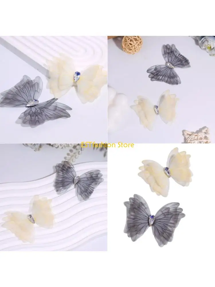 

Y5GC 5 слоев тюля с аппликацией в виде бабочки, тканевые нашивки, наборы для рукоделия для детской одежды, ремесленный проект,