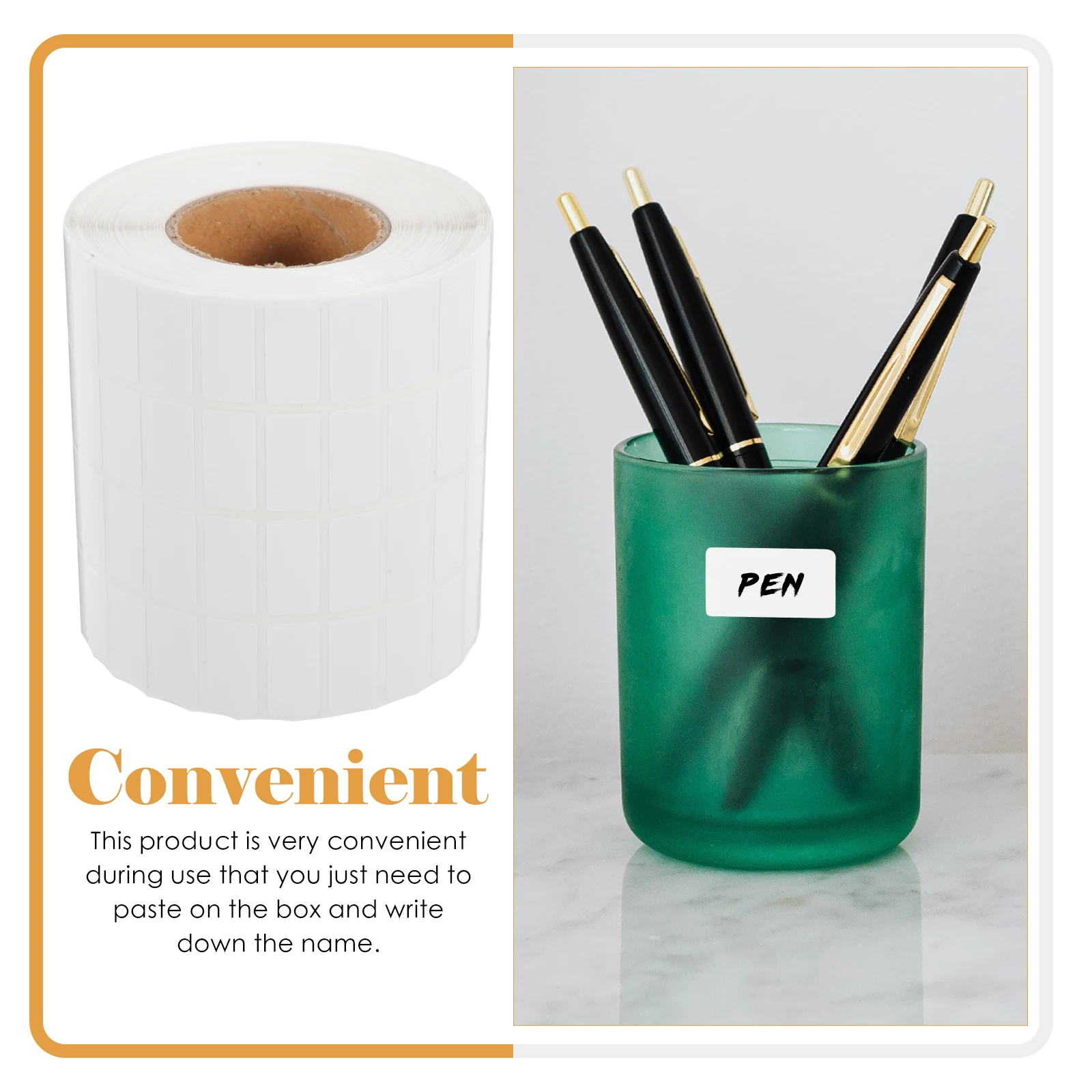 1 Roll Multi-Function Blank Bottle Labels Back Adhesive Home Organization Classified Tag Label Stickers For Storage Boxes