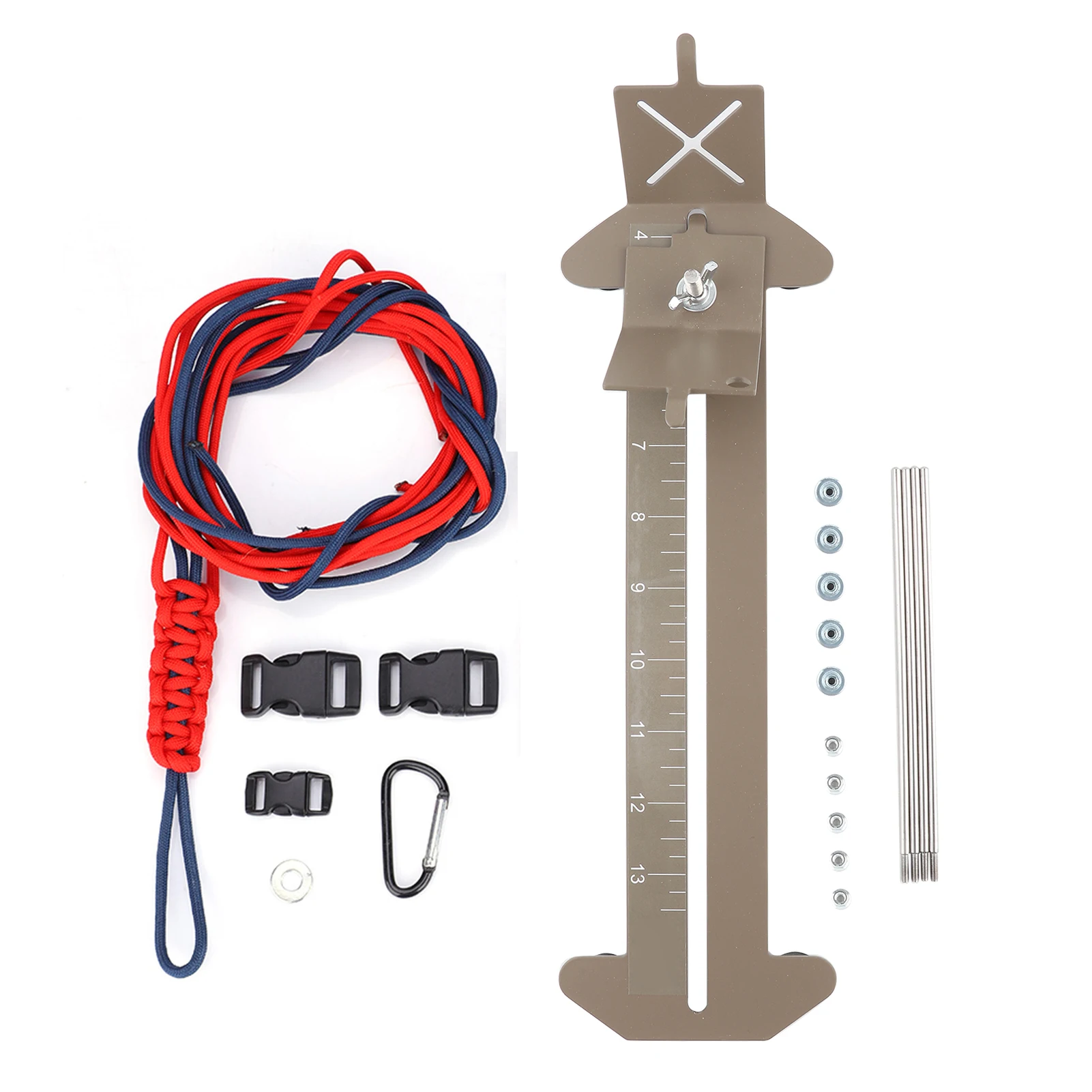 Paracord armbandenset en jigset met verstelbaar stalen frame en gratis gespen