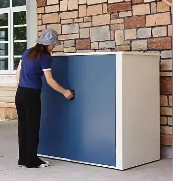 

Outdoor garden drum washing machine protection cabinet courtyard