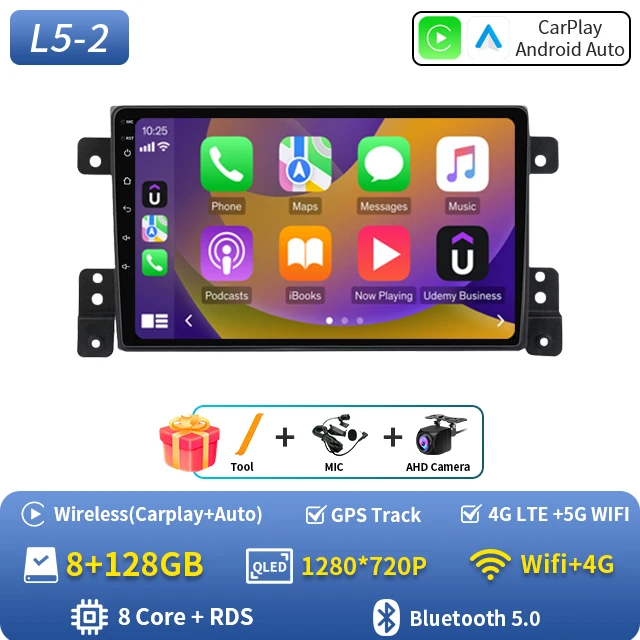 2Din autoradio Android 16 voor Suzuki Grand Vitara 3 2005-2010 2011-2015 autoradio multimediaspeler GPS Carplay Android Auto WIFI