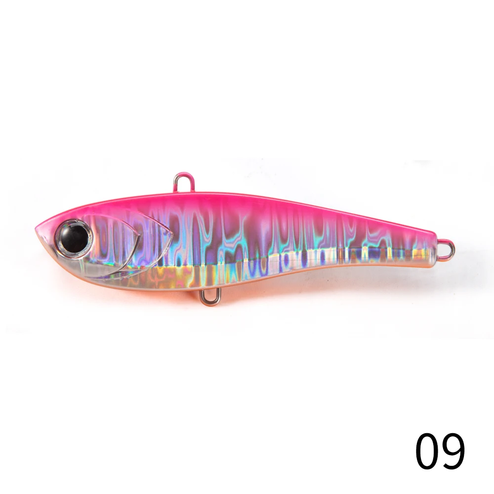 D1 겨울 낚시 하이 피치 VIB 미끼 10g 17g 34g Rattling 싱킹 진동 고품질 레이저 Pesca Bass 참치 Bluefish 태클