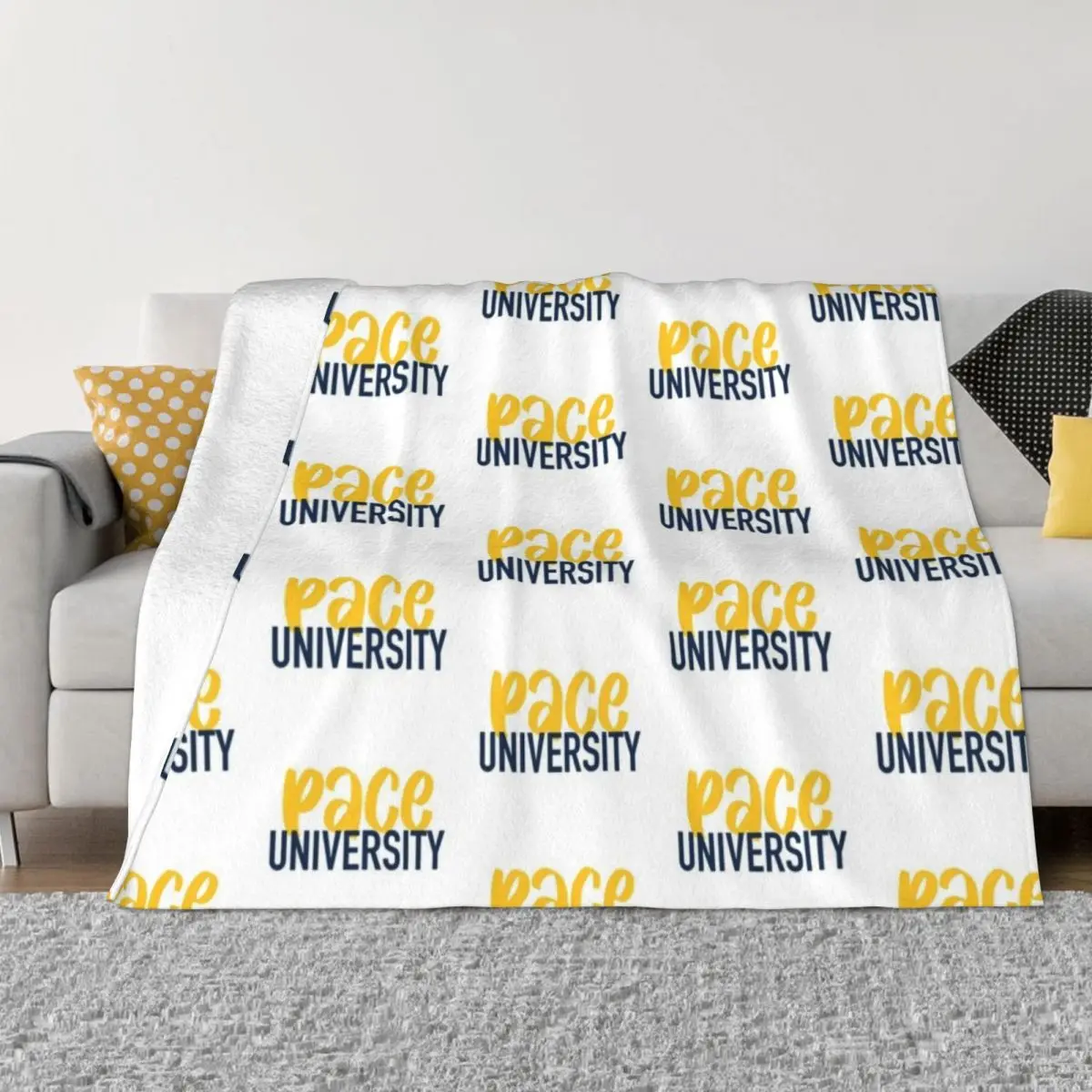 Pace University Throw Blanket Sofas Shaggy Blankets