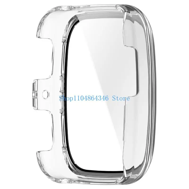 Watch Case Screen Protector Film for Active 2 Square Watch Cover with Film Smartwatch Accessory Housing Shockproof Shell