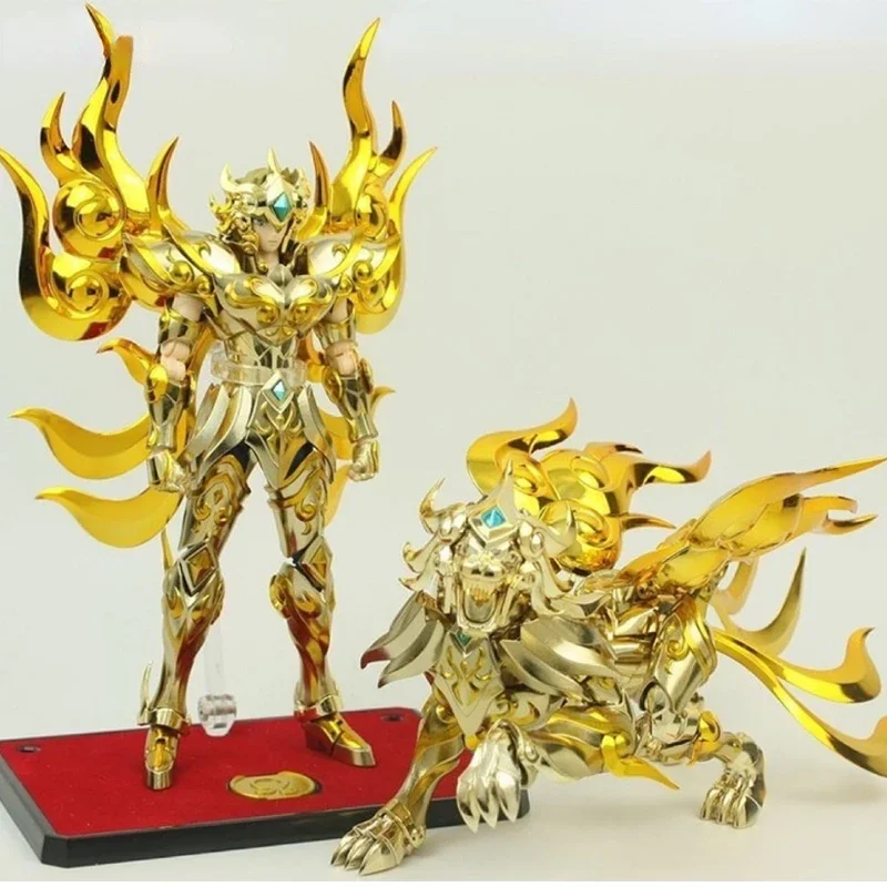 Metal Club/MC Saint Seiya Myth Cloth EX Leo/Lion Aiolia SOG/Soul of God With Totem/Object Gold Knights of Zodiac Action Figure