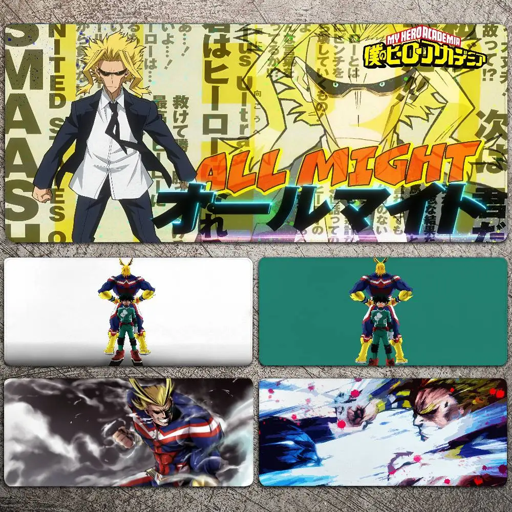 

All Might My Hero Academia Japanese Anime Mousepad Large Gaming Mouse Pad LockEdge Thickened Computer Keyboard Table Desk Mat