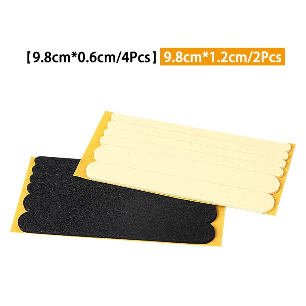 Autocollants multi-fonctionnels EVA doux Anti-usure, bande fine Anti-off, meulage de bord de chaussures, autocollants de talon auto-adhésifs, 6 pièces/feuille