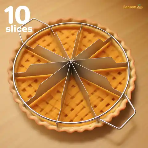 Pasta Kesici Dilimleyici Paslanmaz Çelik Pasta Porsiyon İşaretleyici Pizza Bölmeli 4-10 Dilimlik Pasta Porsiyonlayıcı Pişirme Araçları Mutfak