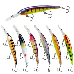 WALK FISH 1PCS Floating Minnow Lure 120mm/20g Trolling Wobbler Crankbait Bandit Minnow Bass Pike Bait Saltwater Fishing Tackle