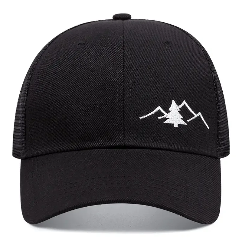 Tree Embroidery Net Cap, Suitable for Both Men and Women and Easy To Wear, Outdoor Sun Protection and Breathable Golf Hat