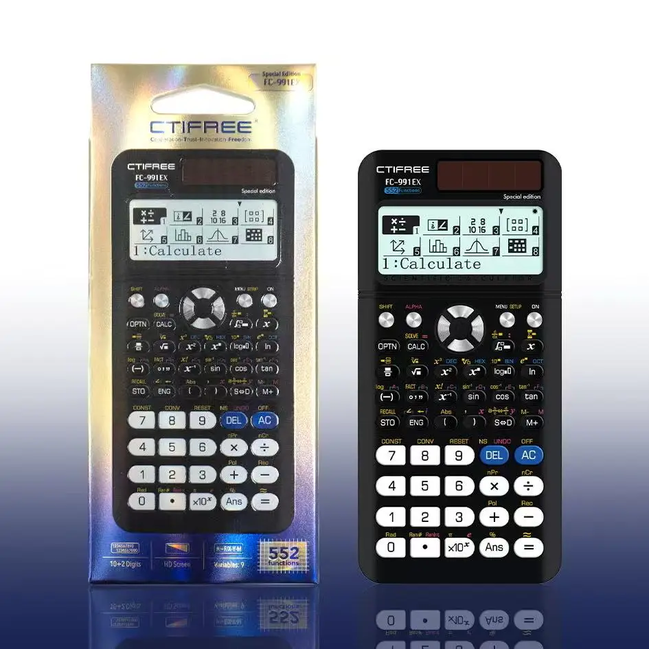 A multifunctional scientific function calculator with 522 functions, sophisticated design, suitable for student exams and teache