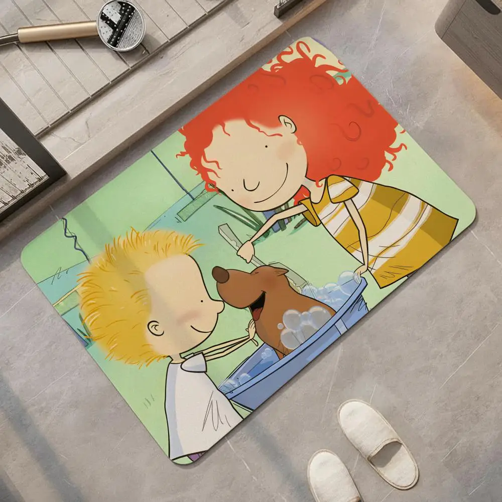 Cartoon S-Stella S-Sam Floor Mat Diatomite Bath Mat, Quick Dry, Absorbent, Multi-Scene Mat