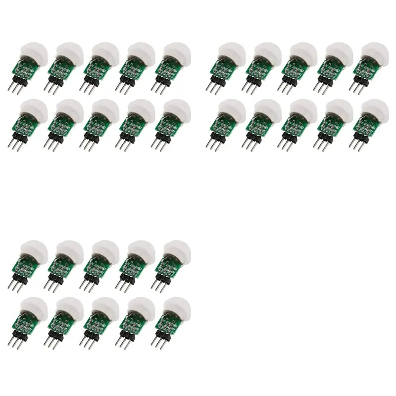 

【PUBLICITY】30Pcs AM312 Mini Human Sensor Module IR Pyroelectric Infrared PIR Motion Sensor Detector Modules DC 2.7V To 12V