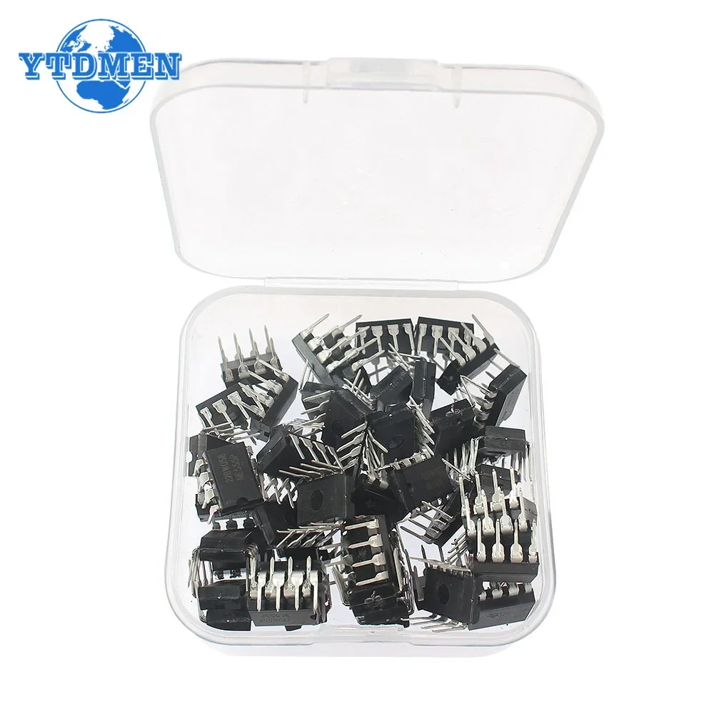 50PCS NE555 NE555P Integrated Circuits DIP8 IC Chip Kit