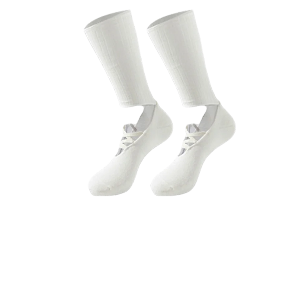 

New Cotton Pilates Socks Breathable Sweat-absorbent Yoga Socks Harajuku Street Non-Slip Grip Mid Tube Socks