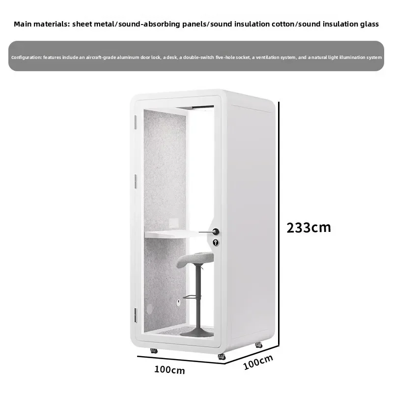 Recording Studio Soundproof Room Mobile Home Sleeping Cabin Piano Room Silent Compartment A12