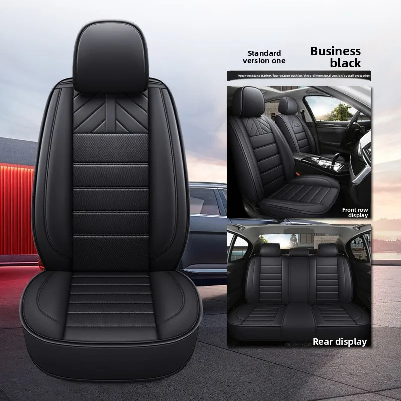 Universal Split Seat Fully Surrounded Car Seat Cover Breathable Comfortable Luxury Leather Seat Cushion Full Seats Cover JJ242
