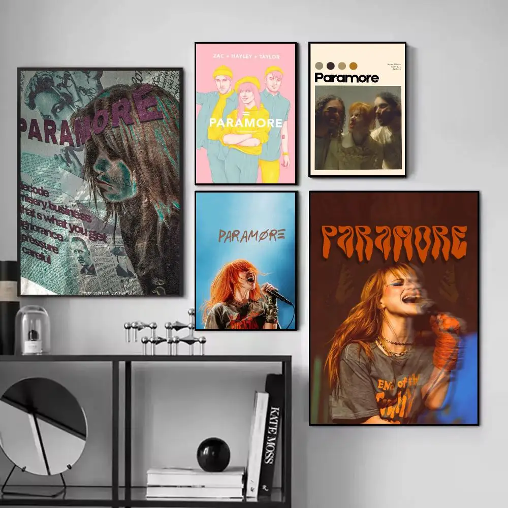 COOL Band P-Paramore Poster HD Waterproof PVC Wall Art - Aesthetic Thickened For Home Hotel Bedroom