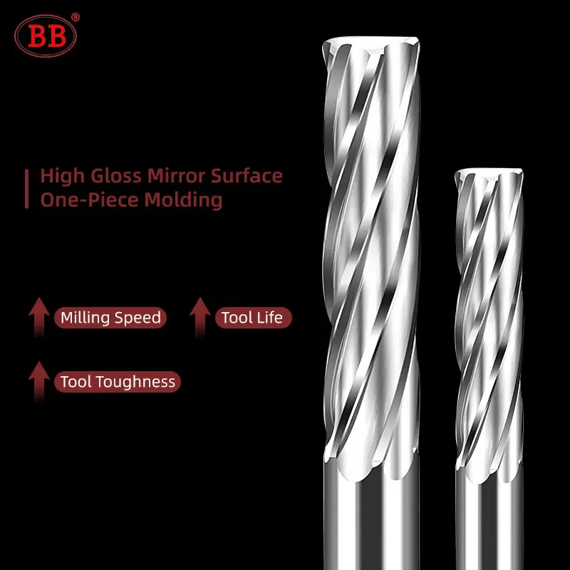 BB Machine Ruimer 5.56mm ~ 7.3mm Spiraal Fluit Vhm Ongecoat Tolerantie Opspannen Metal Cutter CNC voor Aluminium